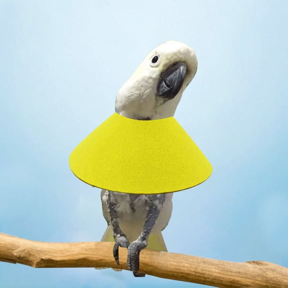 Soft Bird Collar for Parrots Adjustable Recovery Neck Ring for Small Birds Protective E-Collar for Scrubbing Healing After Injury Surgery