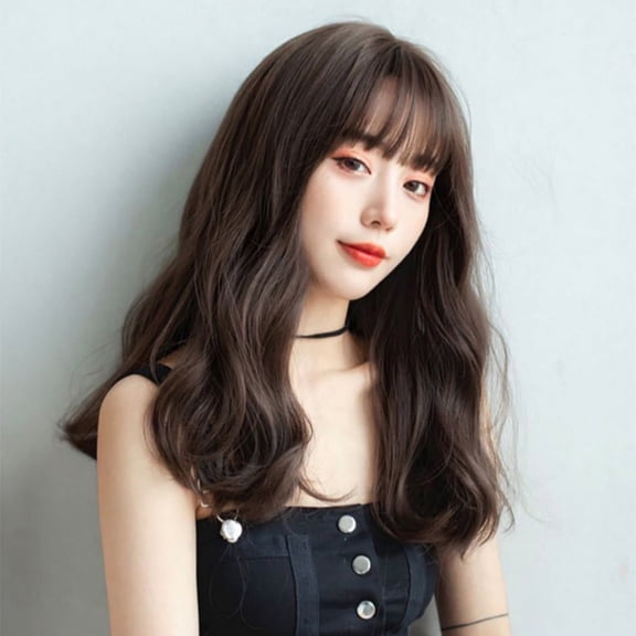 20 Inch Long Loose Synthetic Hair Wig For Women Soft Textured Daily Use And With Comfortable Stretch Cap Design