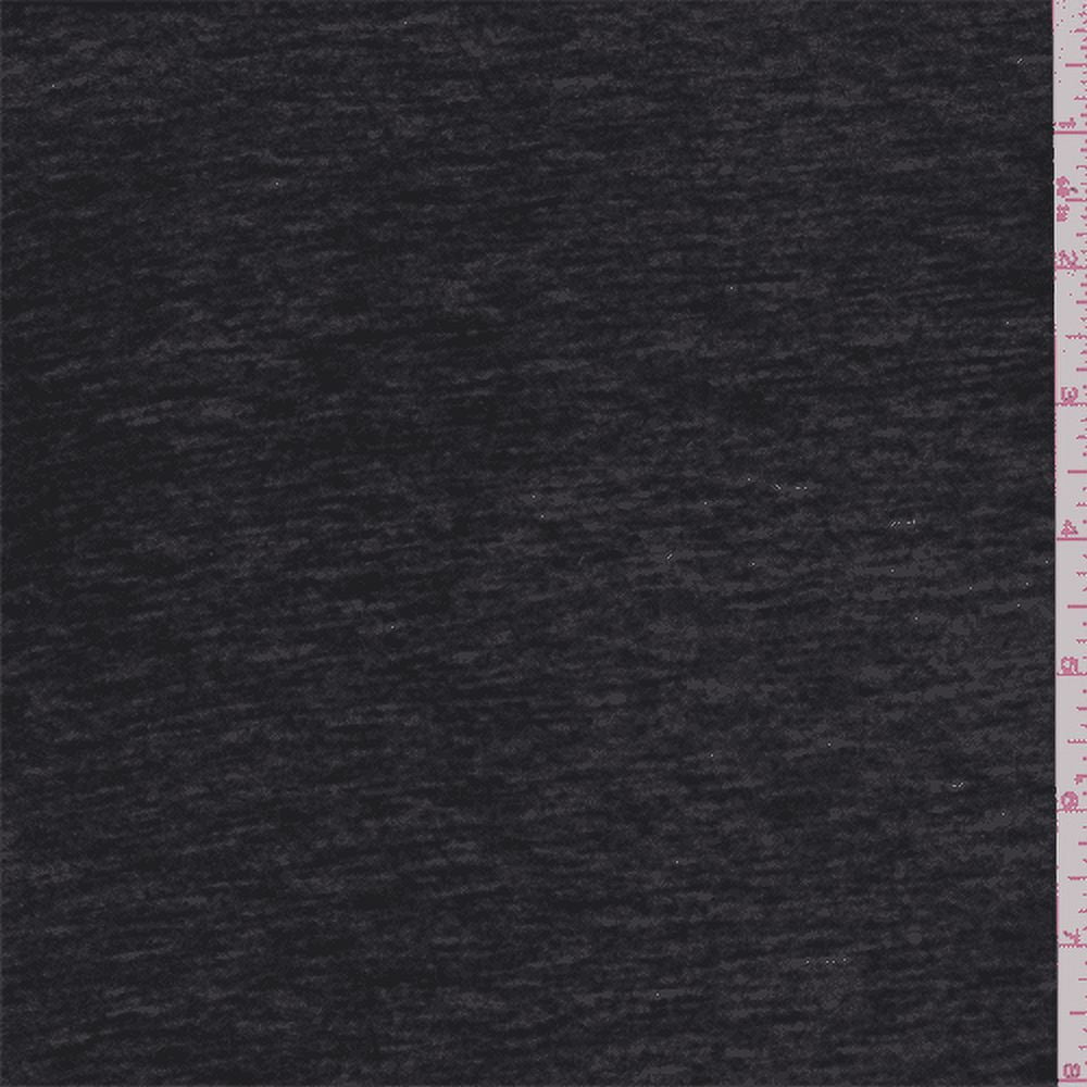 Soft Black TShirt Knit, Fabric By the Yard