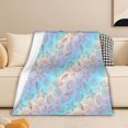 thumbnail image 1 of Soft Blanket,Coral Beach Themed Throw Blankets Gifts for Adults Sea Ocean Theme Lightweight Soft Fleece Cozy for Sofa Couch Bed Room Birthday Decor,50 x 60 Inch, 1 of 6