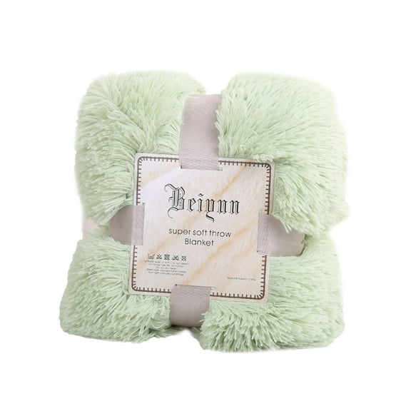 Soft Blanket, Furenl 80X120Cm Soft Furry Warm Bed Sofa Bedspread Bedding Sheets Blanket, Blanket-Mint Green