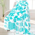 thumbnail image 1 of Soft Blankets & Throws Fleece Blanket Throw Blue Couch Throw Blanket, 1 of 6