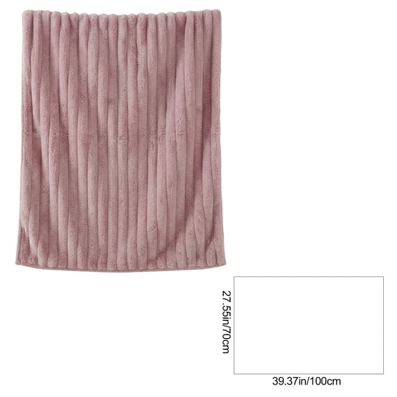 Soft Blankets and Throws Double Layer Raschel Blanket, 27.5X39.4In Blue Polyester Soft and Thick Thick Blankets for Winter for Bed Sofa