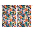 thumbnail image 1 of Soft Bloom Window Curtains 42x63 Inch 2 Panels Rod Pocket Blackout Drapes for Bedroom and Warm Atmosphere, 1 of 2