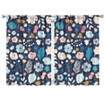 thumbnail image 1 of Soft Bloom Window Curtains 42x63 Inch, Rod Pocket Blackout Drapes 2 Panels for Bedroom and Warm Atmosphere, 1 of 2