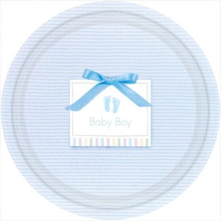 Soft Blue Large Paper Plates (8ct)