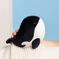 Soft Blue Plush Whale Stuffed Animal Toy - 7'' Huggable Whale Plush Pillow Doll Kid's Birthday Gift