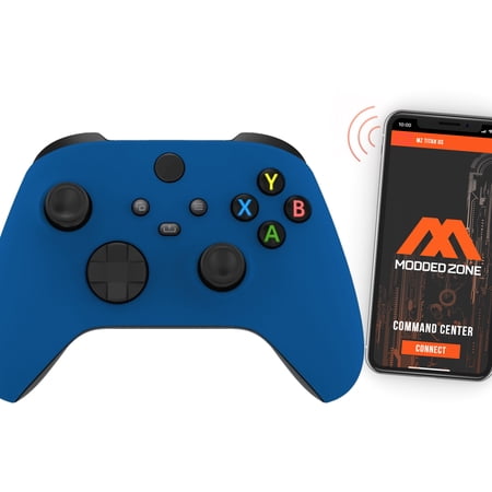 "Soft Blue" Xbox One X SMART Custom Rapid Fire Modded Controller.FPS mods. COD Warzone