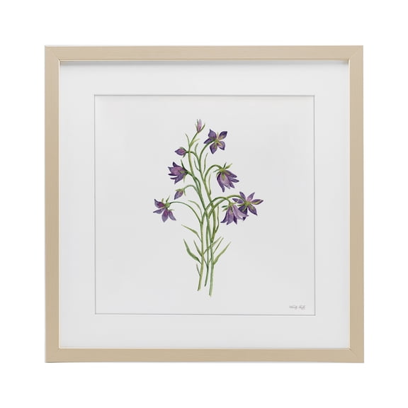Stupell Industries Soft Bluebells Botanical Birch Framed Print Under Glass, design by Cindy Jacobs