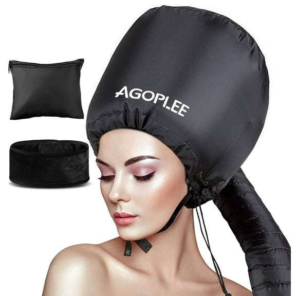 Soft Bonnet Hood Hairdryer Attachment Upgraded, Adjustable Hooded Bonnet for Hand Held Hair Dryer - Drying Styling Curling Deep Conditioning