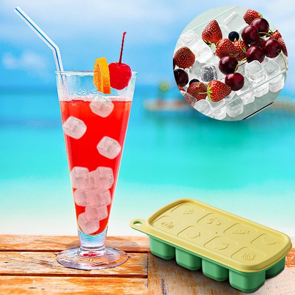 Soft Bottom Stackable Ice Cubes Tray Set - Easy Disassemble, Food Grade BPA-Free Plastic, 15x7x4cm, Layered Design for DIY Ice Making & Storage, Durable & Reusable