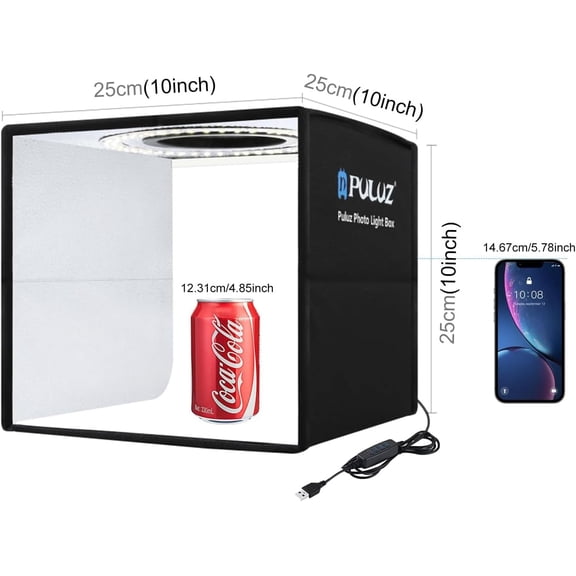 Soft Box Set Portable Folding Photo Lighting Modifier Photography Tent Box with 6 Colors Backdrops