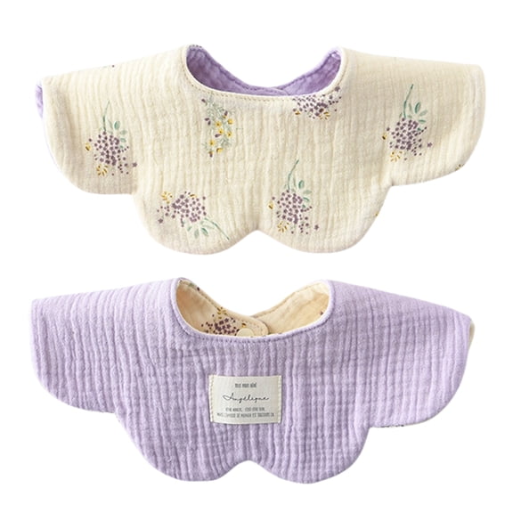 Soft & Breatahble Cotton Baby Bib Double Sided Design Burping Cloth for Newborns & Toddler Drooling and Teething