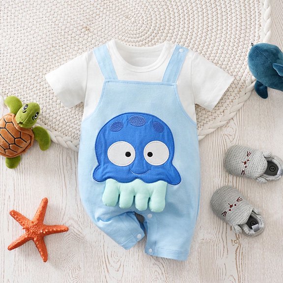 Soft & Breathable Baby Short-Sleeve Onesie – Snug Fit for Playtime