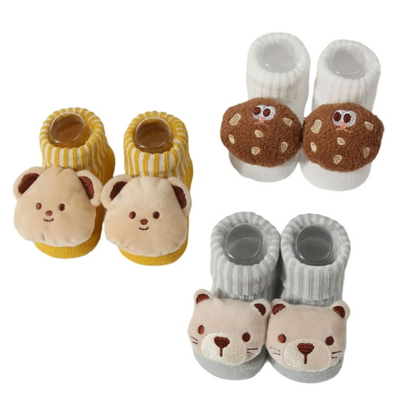 Soft & Breathable Baby Socks with Fun Cartoon Patterns Infant Comfortable Knit Socks Infant Knitted Socks for Boy Girls