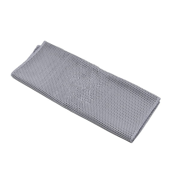 Soft Breathable Cooling Towel Washcloth 12"x40" Ice Instant Towel Quick Dry Gym Towel Cool Towel for Running Pilates Travel Gray