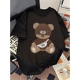 thumbnail image 1 of Soft Breathable Everyday Shirt for Men, All-Season Casual Top with Easy Care (Hand Wash) - Ideal Gift for Streetwear Enthusiasts, Graphic Bear Design, Highquality Print, 1 of 19