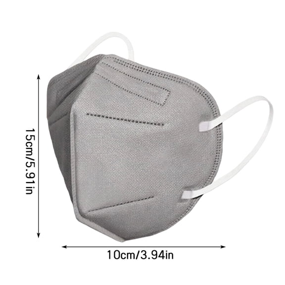Soft & Breathable Face Masks,Multi Ply Disposable Mask with Adjustable Nosepiece for Home, Office, School Gray