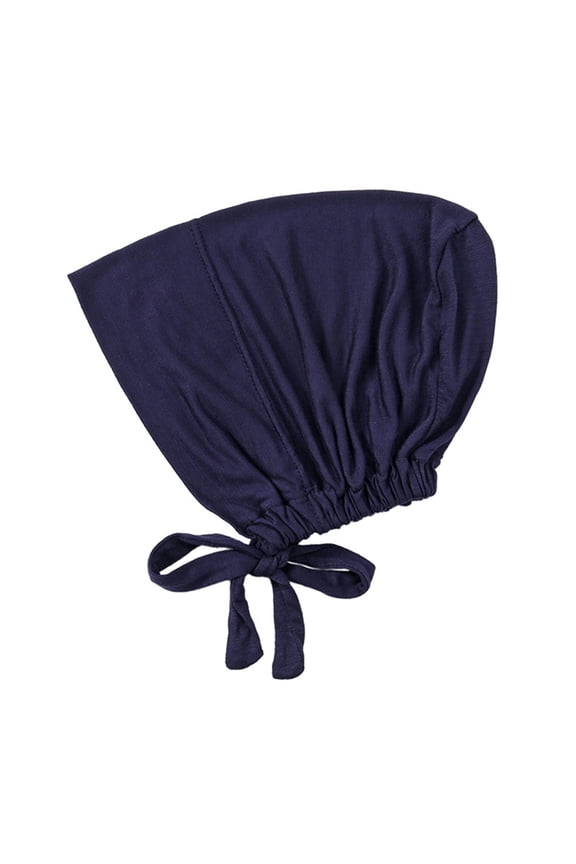 Soft & Breathable Hijab Hat Elastic Tie Back Bonnet Religous Headwrap Solid for Women Enjoy Comfort and Fashion