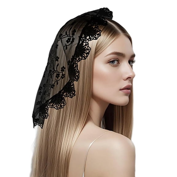 Soft Breathable Lace Scarf For Women Lightweight Head Covering Suitable For Church Weddings And Special Ceremonies