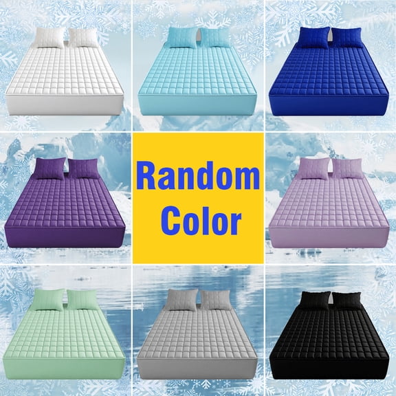 Soft Breathable Mattress Topper with Deep Pocket, Waterproof Mattress Protector for Bedroom, Dorm, Hotel