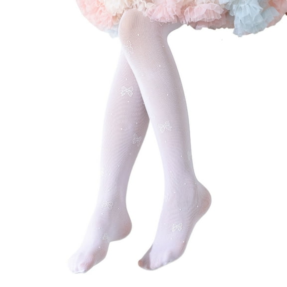 Soft & Breathable Pantyhose Girls Tights Mesh Leggings Casual Princess Long Stockings for Girls Aged 3-12 Year