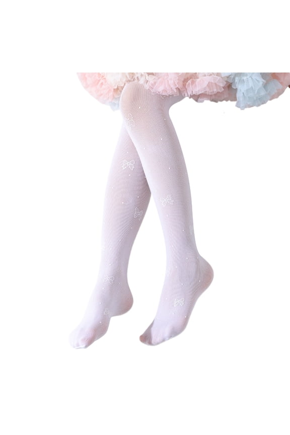 Soft & Breathable Pantyhose Girls Tights Mesh Leggings Casual Princess Long Stockings for Girls Aged 3-12 Year