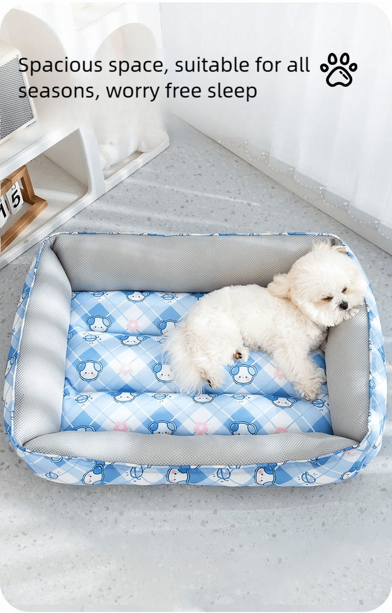 Soft Breathable Pet Bed for Small Dogs & Cats – Plush Cushion, Anti-Slip, Easy-Clean, Multi-Size (Up to 66lbs)