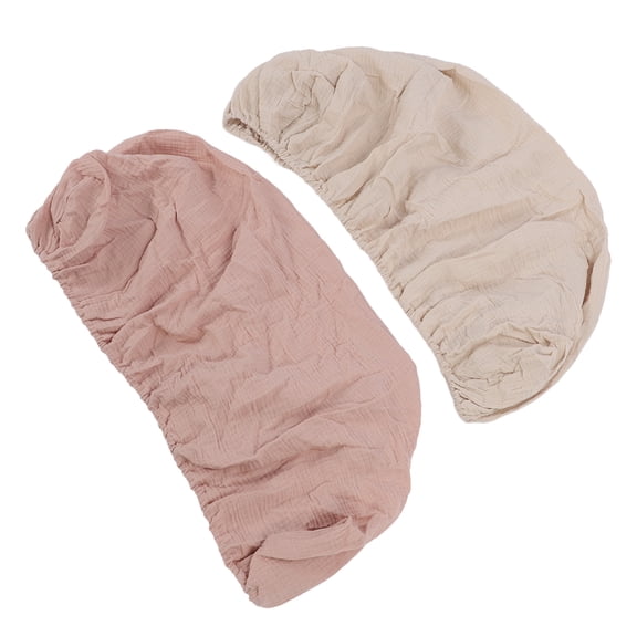 Soft Breathable Stretchy Cotton Bassinet Fitted Sheets for Hourglass Oval Rectangle Mattress Newborn Nursery Cradle Cover, 2 Pack (20x18 Inches / 50.8x45.7 cm)