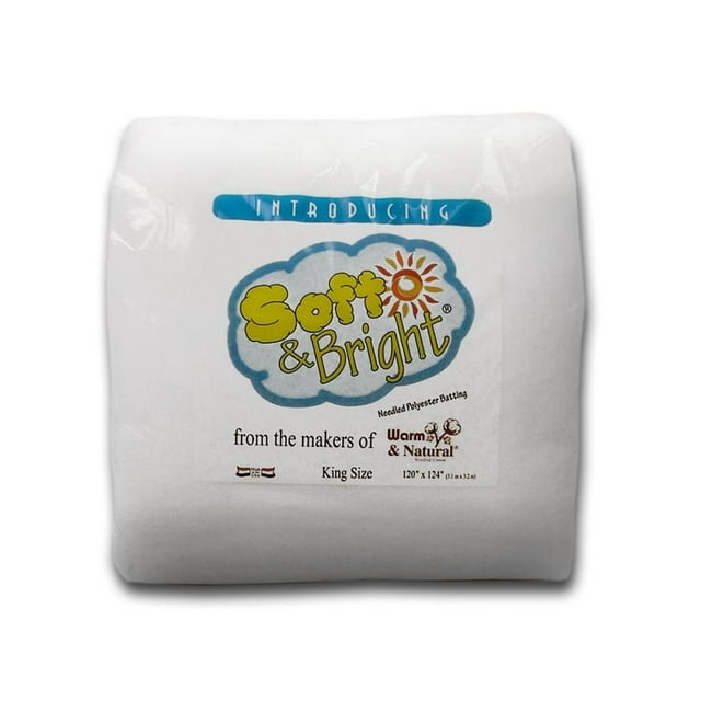 Soft & Bright Batting 4oz King Size 120x124"