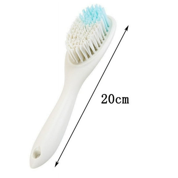 Soft Bristle Carpet & Grout Scrub Brush | Handle for Bathroom & Shoe Cleaning | Gentle on Clothes & Shoes | Includes 1 Cleaning Brush