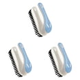 thumbnail image 1 of Soft Bristle Cleaning Brush - Short-Handled Laundry and Shoe Brush for Stains, Carpet Brush Cleaner, Household Scrubbing Brushes for Clothes, Sneaker, Bathroom and Countertops (Blue, 3PCS), 1 of 5
