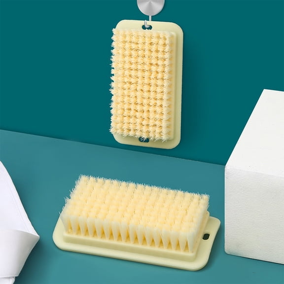 Soft Bristle Laundry Brush - Multi-Purpose Cleaning Brush for Clothes Shoes Down Jacket - Household & Dorm Cleaning Tool - 12.8cm Compact Design