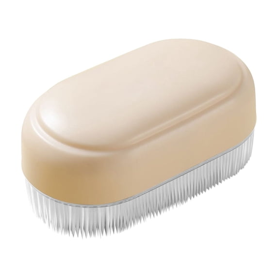 Soft Bristle Laundry Scrub Brush, Gentle Fabric Clothes Washing Brush, Multipurpose Household Cleaning Brush, Portable Shoe Stain Scrubber, Handheld Garment Stain Remover Brush for Daily Cleaning