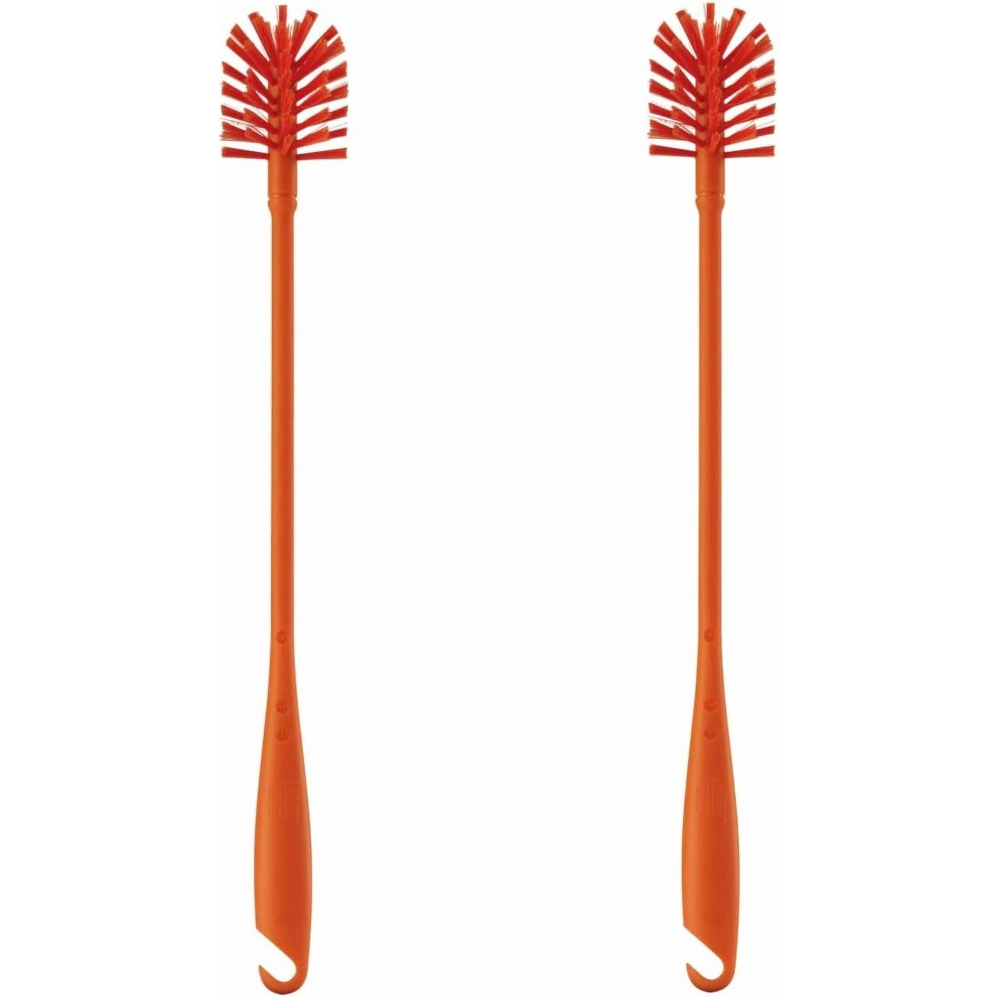 Soft Bristles Bottle Brush (Red, 43 cm, 17 Inches) - Pack of 2