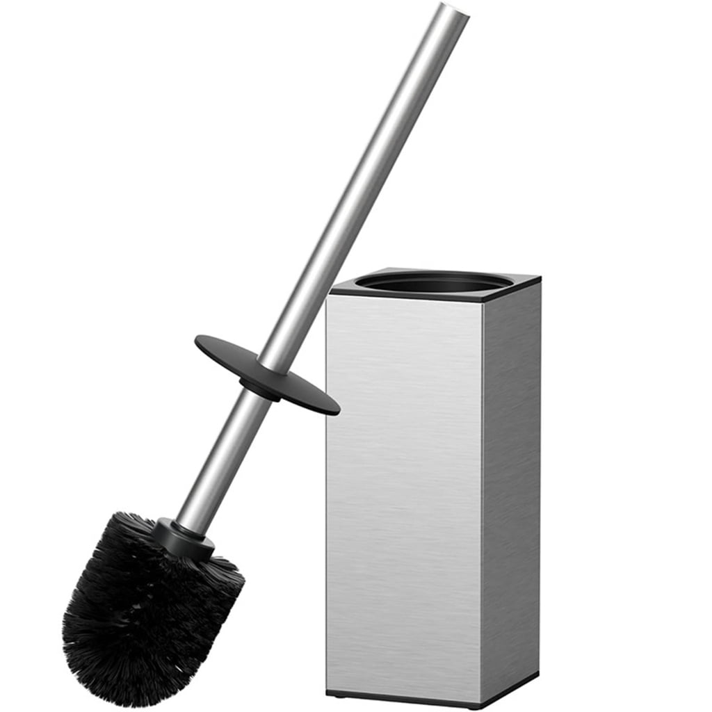 Soft Bristles Toilet Brush & Holder Bathroom Toilet Bowl Brush Easy to Clean