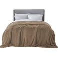 thumbnail image 1 of Soft Brown Blankets Queen Size for Bed, Fluffy Fuzzy Blankets for Full Queen Bed, Cozy Plush Sherpa Fleece Faux Fur Blanket for Winter, Thick Warm Blanket Gifts for Women, Men, 90x90, 1 of 15