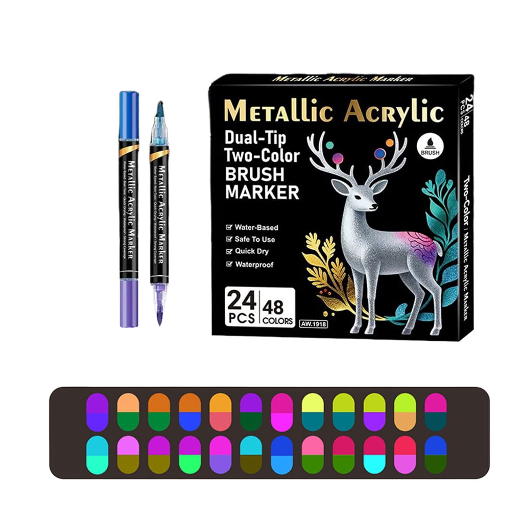 Soft Brush Tips Markers Pens For Creative Coloring Projects And Handmade Crafts