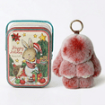 thumbnail image 1 of Soft Bunny Keychain with Tin,Cute Easter Gift Plush Keychain for Backpack,Bag Charm Gift Key Chain, 1 of 7