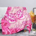 Soft Butterfly Theme Blanket for Adults Microfiber Plush Sherpa Blanket