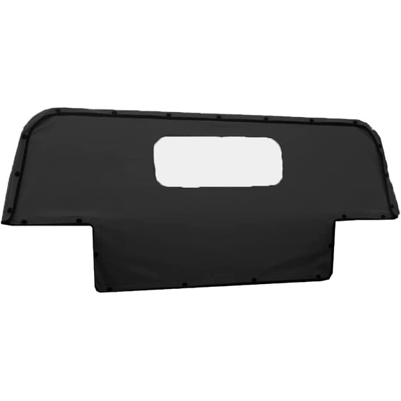 Soft Canvas Rear Curtain, fits 4-Man Military Humvee- Black
