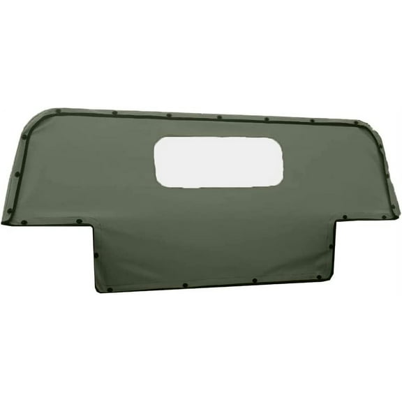 Soft Canvas Rear Curtain fits 4-Man Military Humvee- Green