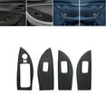 thumbnail image 1 of Soft Carbon Fiber Car Interior Decor Kits 4Pcs Carbon Fiber Interior Window Lift Switch Cover Trim For Chevrolet Impala Sticker, 1 of 12