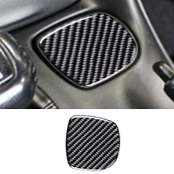 Soft Carbon Fiber Car Interior Decor Kits Carbon Fiber Center Cupholder Cover Trim For Chevrolet Corvette C5 1998-04 Sticker