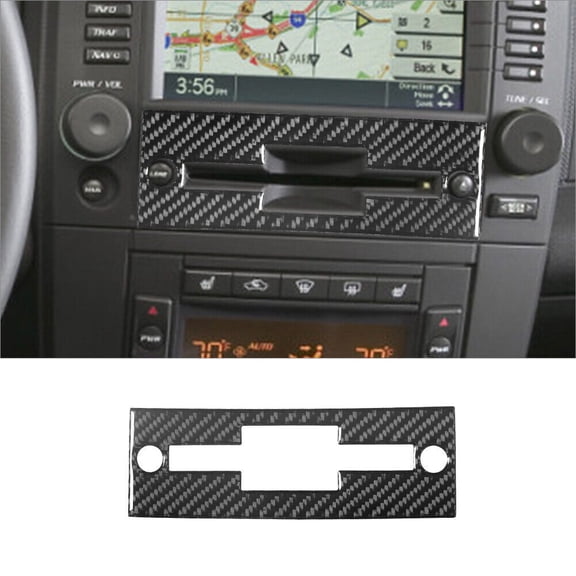 Soft Carbon Fiber Car Interior Decor Kits Carbon Fiber Interior CD Player Cover Trim Sticker For Cadillac CTS 2003-2007 Sticker
