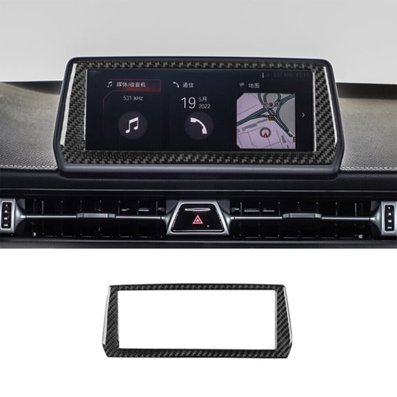 Soft Carbon Fiber Car Interior Decor Kits Carbon Fiber Interior GPS Navigation Screen Display Cover Trim For Toyota Supra Sticker