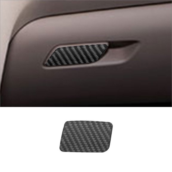 Soft Carbon Fiber Car Interior Decor Kits Carbon Fiber Interior Glove Box Handle Cover Trim For Hyundai Veloster Sticker