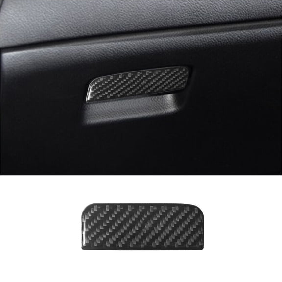 Soft Carbon Fiber Car Interior Decor Kits Carbon Fiber Interior Glove Box Handlle Cover Trim For Mitsubishi Outlander Sticker