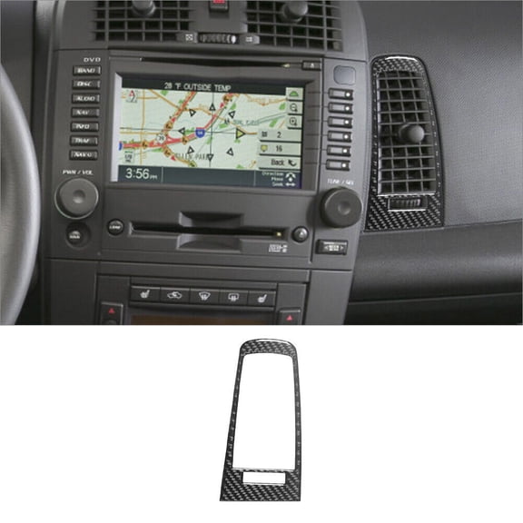 Soft Carbon Fiber Car Interior Decor Kits Carbon Fiber Interior Passenger Air Vent-left Cover Trim For Cadillac CTS 03-07 Sticker