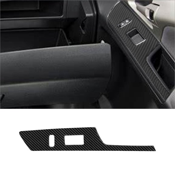 Soft Carbon Fiber Car Interior Decor Kits Carbon Fiber Interior Passenger Side Door Control Cover Trim For Toyota Matrix Sticker